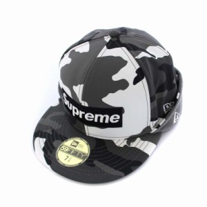 ✨美品✨SUPREME シュプリーム　キャップ　帽子　ロゴ入りキャップ　迷彩生地 キャップ 100%正規品
