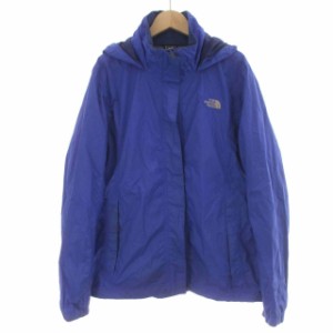 【中古】ザノースフェイス THE NORTH FACE マウンテンパーカー ナイロンジャケット ロゴ M 青 ブルー