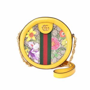 【中古】グッチ GUCCI オフィディア フローラ ウェビングライン シェリーライン GGマーモン ショルダーバッグ 550618