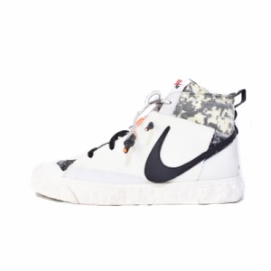 【中古】ナイキ NIKE レディメイド READYMADE BLAZER MID WHITE ブレーザー ミッド スニーカー US10.5 白 CZ3589-100