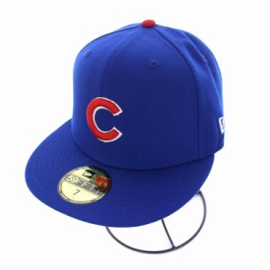 【中古】ニューエラ NEW ERA 59FIFTY MLBオンフィールド シカゴカブスゲーム ベースボールキャップ 野球帽 7 青