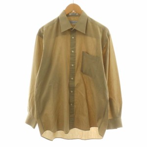 【中古】クリスチャンディオール Christian Dior シャツ 長袖 コットン 16 34/35 XL ベージュ /AN15 メンズ