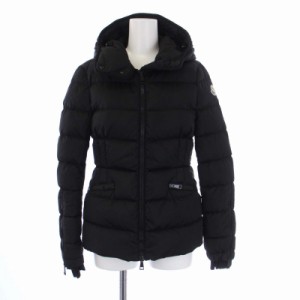 【中古】モンクレール 17AW BETULA ベチュラ ダウンジャケット アウター ジップアップ フード 袖フリル 0 黒 4696605