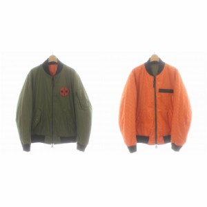 【中古】コーチ 19AW 6195 ×MICHAEL B. JORDAN ×NARUTO MA-1 リバーシブル ブルゾン ジャケット シグネチャー