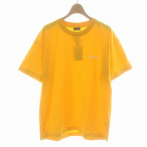 【中古】未使用品 ジャックムス JACQUEMUS タグ付き ロゴプリント Tシャツ カットソー 216JS207-2480 半袖 L 黄色