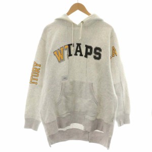 【中古】ダブルタップス WTAPS 18AW RIPPER 02/SWEATSHIRT.COPO パーカー プルオーバー フーディー ロゴ 2 M 白