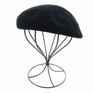 【中古】カシラ CA4LA ベレー帽 帽子 フェルト 黒 ブラック /SI32 レディース