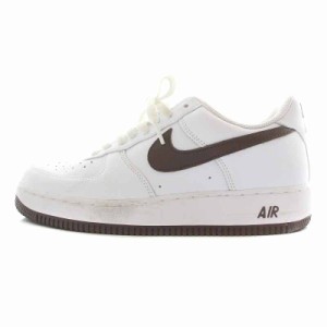 【中古】ナイキ NIKE エアフォース1 ロー レトロ カラー オブ ザ マンス チョコレート/ホワイト スニーカー US8.5