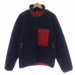 【中古】パタゴニア Patagonia 16AW クラシック レトロX ジャケット ボア ハイネック S 紺 ネイビー 23056 メンズ