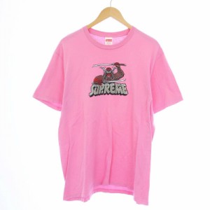 【中古】シュプリーム SUPREME 21AW Samurai Tee サムライ Tシャツ カットソー 半袖 M ピンク /KH メンズ