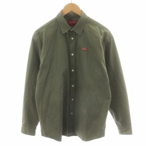 【中古】シュプリーム SUPREME 22FW Small Box Shirt シャツ 長袖 コットン S オリーブ /AN27 メンズ