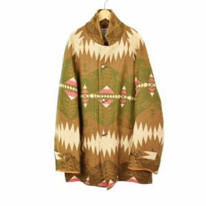 【中古】ビズビム VISVIM 23SS HOPILAND COAT NATIVE BLANKET コート ネイティブ ブランケット 4 茶 0123105013005