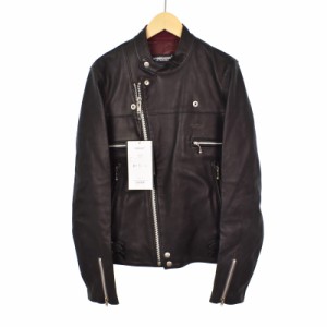 【中古】未使用品 アンダーカバー UNDERCOVER 18AW ダブルライダースジャケット シープスキン レザー UCU9204 ■GY18