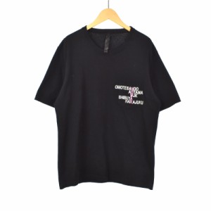 【中古】ダブルジェイケイ wjk NO-WAR T Tシャツ カットソー 半袖 L 黒 ブラック 7932 lj98r メンズ