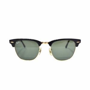 【中古】レイバン RAY BAN Clubmaster クラブマスター サングラス アイウェア 黒 ブラック RB3016 メンズ