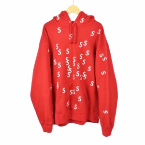 【中古】シュプリーム SUPREME 21SS Embroidered S Hooded Sweatshirt パーカー フーディー プルオーバー Sロゴ 刺繍