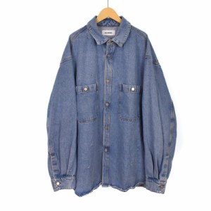 【中古】ヘド メイナー HED MAYNER 22FW DESTROYED DENIM SHIRT デストロイデニムシャツ ジャケット HM00D13 HM005