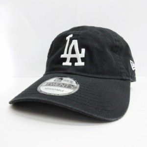 【中古】ニューエラ NEW ERA 9TWENTY MLB LA ロサンゼルス・ドジャース キャップ ブラック ホワイト 帽子 メンズ