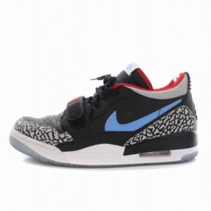 【中古】ナイキ NIKE Jordan Legacy 312 Low Chicago Flag スニーカー ローカット シューズ US9.5 黒 赤 CD7069-004