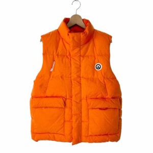 【中古】キスニューヨークシティ KITH NYC 22AW kith wrinkle nylon midi vest ナイロン ベスト L オレンジ メンズ