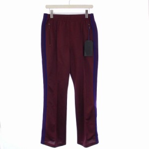 【中古】未使用品 Needles 23SS Boot-Cut Track Pant Poly Smooth ブーツカットトラックパンツ パピヨン刺繍 S