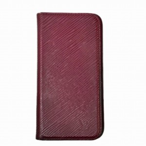 【中古】ルイヴィトン LOUIS VUITTON iPhone X XS ケース エピ スマホケース 赤 レッド レディース