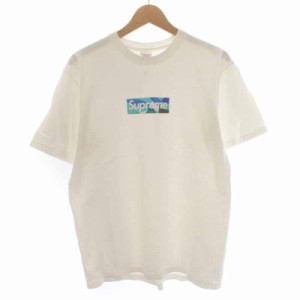 【中古】シュプリーム SUPREME EMILIO PUCCI 21SS Box Logo Tee Tシャツ カットソー ボックスロゴ プリント 半袖 M 白