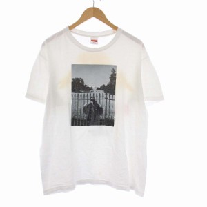 【中古】SUPREME UNDERCOVER 18SS Public enemy white house Tee Tシャツ カットソー 半袖 プリント M 白