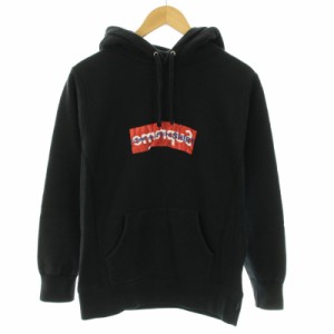 【中古】SUPREME COMME des GARCONS SHIRT 17SS Box Logo Hooded Sweatshirt パーカー S 黒 ブラック メンズ
