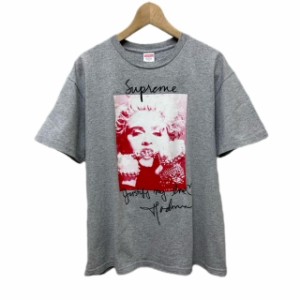 【中古】シュプリーム SUPREME 18AW Madonna Tee マドンナ プリント Tシャツ M  灰 グレー  メンズ