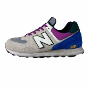 【中古】ニューバランス NEW BALANCE 574 ローカット スニーカー 27.5cm 灰色 ライトグレー U574CP2 メンズ