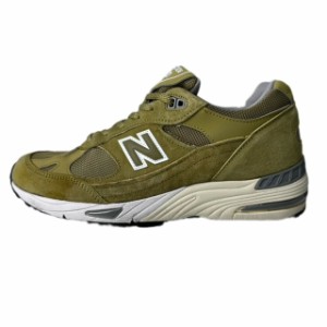 【中古】ニューバランス NEW BALANCE 991 ローカットスニーカー  42.5CM カーキ M991GGW メンズ