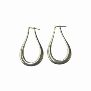 【中古】エナソルーナ Enasoluna 925 K10WG Horseshoe pierced earrings ホースシュー ピアス シルバー レディース