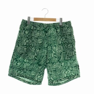 【中古】THE NORTH FACE アロハベントショーツ Aloha Vent Short ハーフパンツ イージー バンダナ柄 L 緑 NB42330