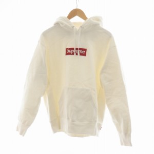 【中古】シュプリーム SUPREME Box Logo Hooded Sweatshirt 21AW ボックスロゴ パーカー トレーナー 長袖 S 白