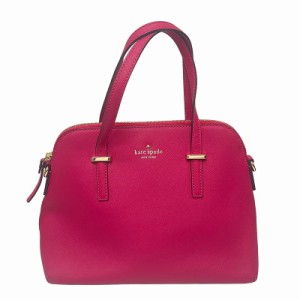 【中古】ケイトスペード KATE SPADE 2way レザー ハンドバッグ ショルダーバッグ ピンク レディース