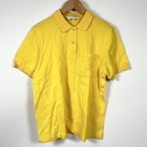【中古】クリスチャンディオール Christian Dior SPORTS ポロシャツ トップス ロゴ 半袖 黄色 イエロー M レディース