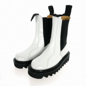 【中古】トーガ プルラ TOGA PULLA SIDE GORE BOOTS メタル サイドゴア ブーツ 35 白 ホワイト AJ1146 レディース