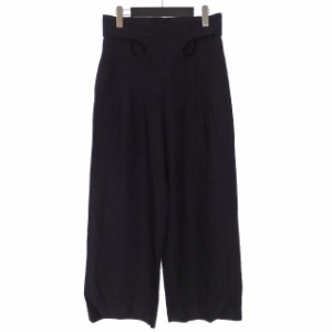 【中古】マメクロゴウチ  Mame Kurogouchi 22SS Viscose Hemp High Waisted Trouser ワイドパンツ スラックス 4