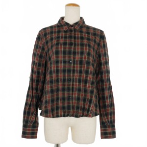 【中古】バンドオブアウトサイダーズ Band of Outsiders Boy チェックシャツ ネルシャツ 長袖 2 マルチカラー