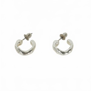 【中古】ソワリー Soierie MUD WALL HOOP PIERCE フープピアス アクセサリー シルバー  銀 レディース