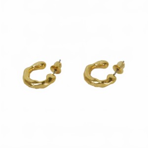 【中古】ソワリー Soierie MUD WALL HOOP PIERCE フープピアス アクセサリー ゴールド レディース