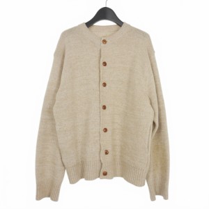 【中古】タイガタカハシ T.T Taiga Takahashi A.R.C CARDIGAN ノーカラー カーディガン ニット エルボーパッチ 38