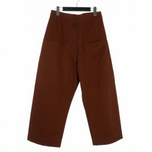 【中古】スタジオニコルソン STUDIO NICHOLSON ROUNDED DROP CROTCH PANT ドロップクロッチ サルエルパンツ 1 茶