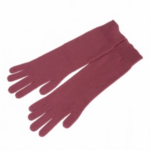 【中古】スタジオニコルソン STUDIO NICHOLSON 7GG LAMBSWOOL GLOVES ラムウール ニット グローブ 手袋 OS 赤