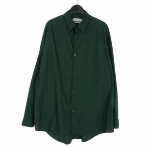 【中古】グラフペーパー Graphpaper 22AW ブロード レギュラーカラー シャツ 長袖 F 緑 グリーン GM223-50063 メンズ