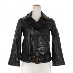 ビューティフルピープル　ライダースジャケット　140 vintage leather THE / a riders jacket size140～160