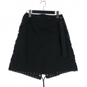 ✨️美品✨️【sacai】レディース 異素材 チュニック レオパード柄 黒 日本製 ✨️美品✨️【sacai】レディース 異素材 チュニック レオパード