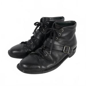 Giorgio Armani 黒レザーチャッカブーツ メンズ 41 1/2 （古着
