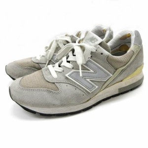 【中古】ニューバランス NEW BALANCE 廃番モデル USA製 M996 スニーカー スウェード シューズ 25.5cm グレー  メンズ